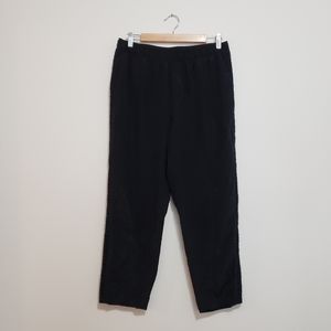 Club Monaco silk trousers black 8 side panel